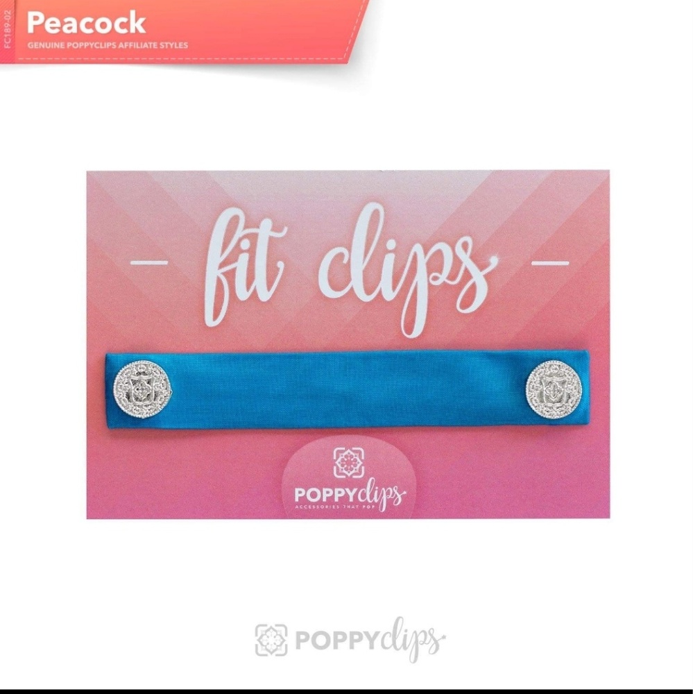 Peacock Fit Clips Poppy Clips